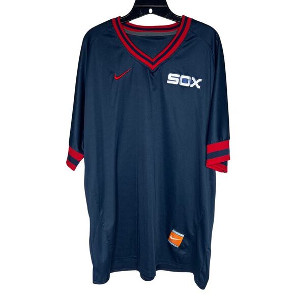Nike Other - Nike Chicago White Sox Men's 2XL Navy Red Jersey Shirt No Name MLB Baseball